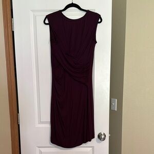 Elegant Purple Sleeveless Dress
